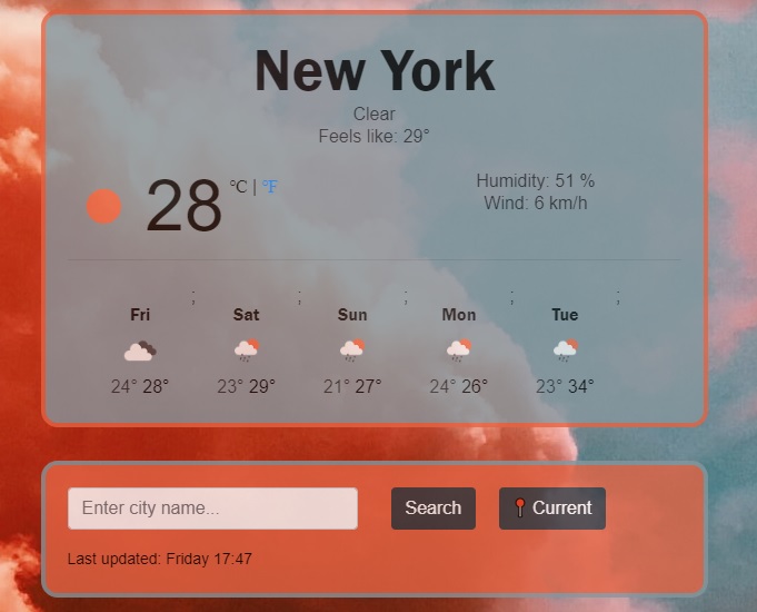 Weather App Preview